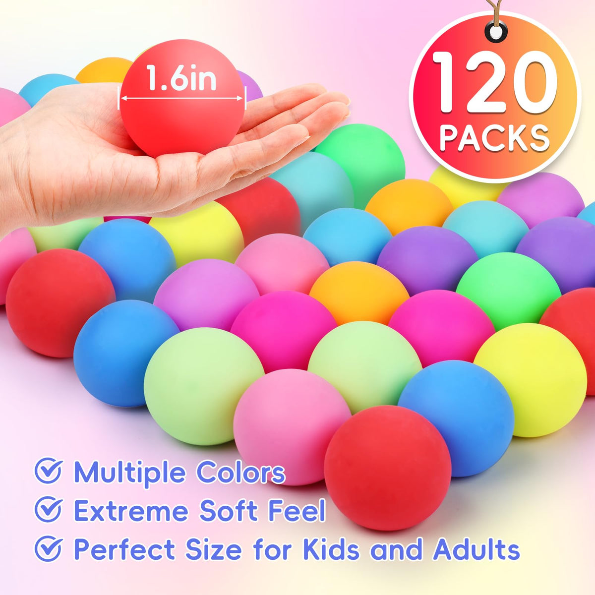 VISCOO 12-color stress balls set offers color variety for focused fidgeting and calming benefits.
