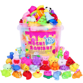VISCOO 120 pack squishy toys assortment for sensory play and color recognition