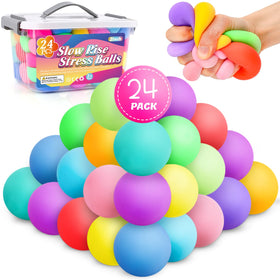 Viscoo 24-pack stress balls in a gift box with bright colors for sharing