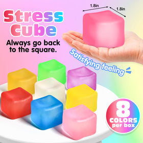 VISCOO purple stress cube offers satisfying squeeze for anxiety relief at home.
