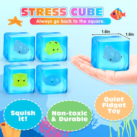 VISCOO Dolphin glow cube—soft tactile toy for stress relief and nightlight fun.