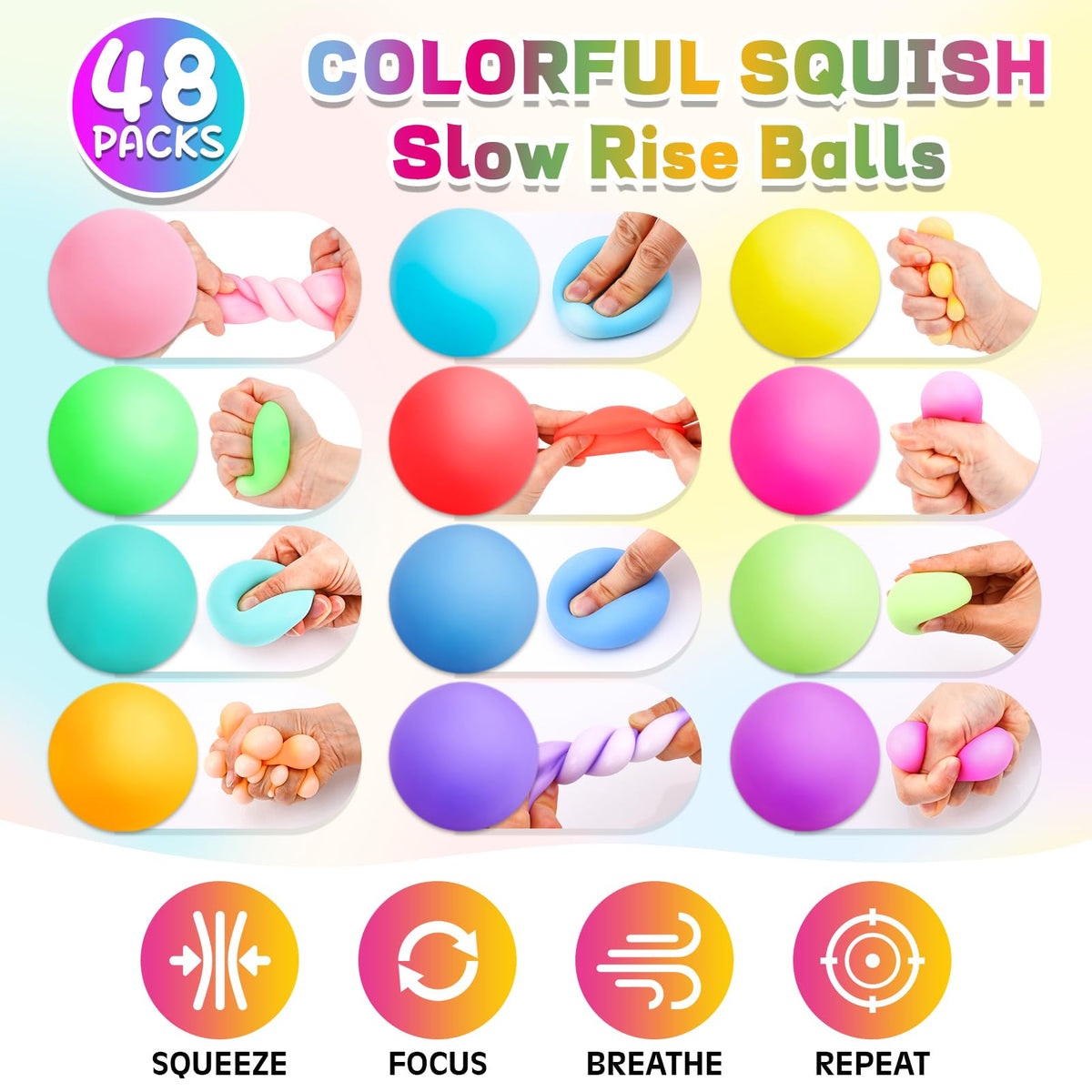 Viscoo non-toxic TPR material ensures safe, durable squishy toy.