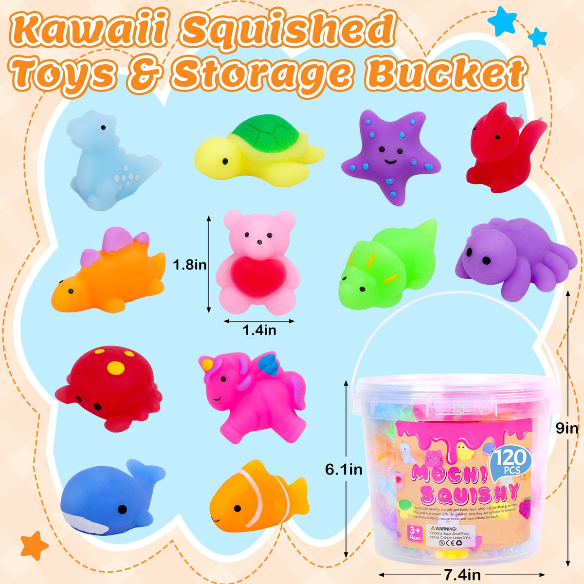 VISCOO squishy toys non-toxic material for safe kids' play