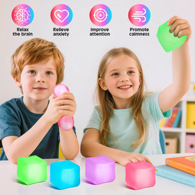 VISCOO stress cube green showcases vibrant color and compact form for classroom use