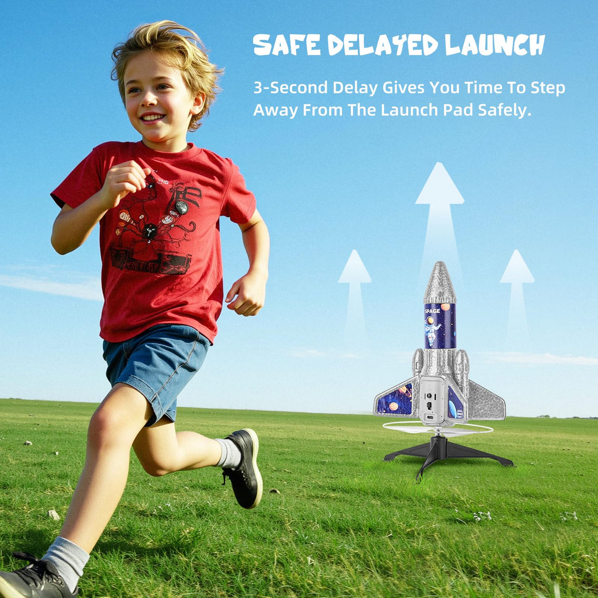 VisionX LED lights help track the rocket during night launches