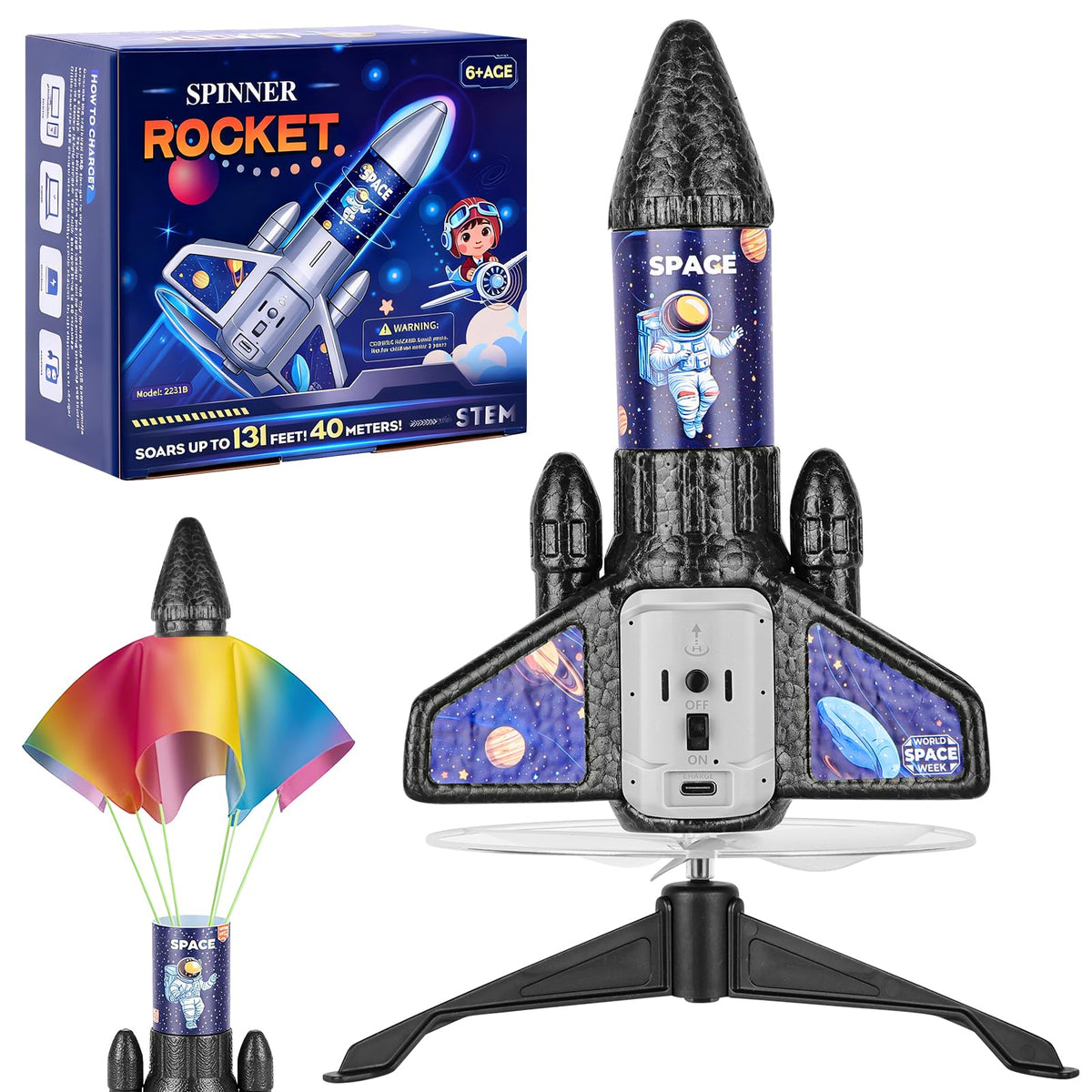 VisionX rocket launcher for kids outdoors with a durable, safe design