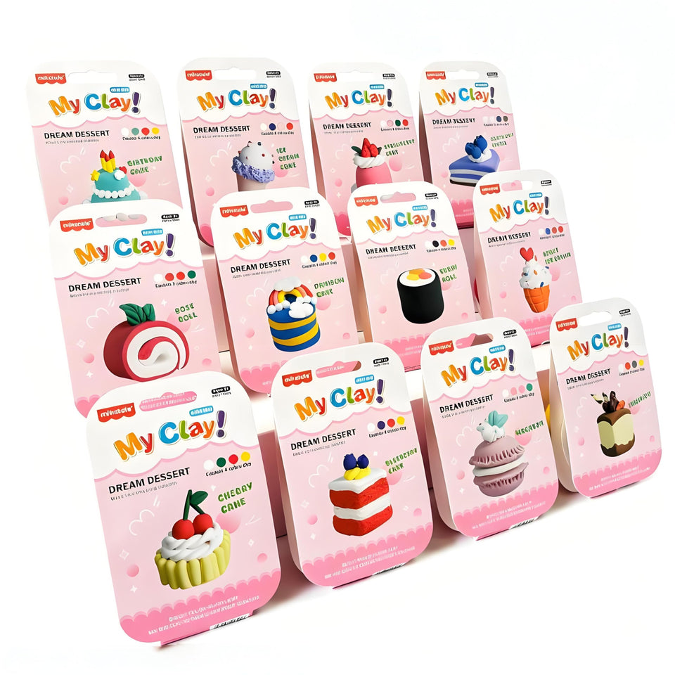 VisliHH dessert kit birthday cake: safe, colorful pretend play for kids