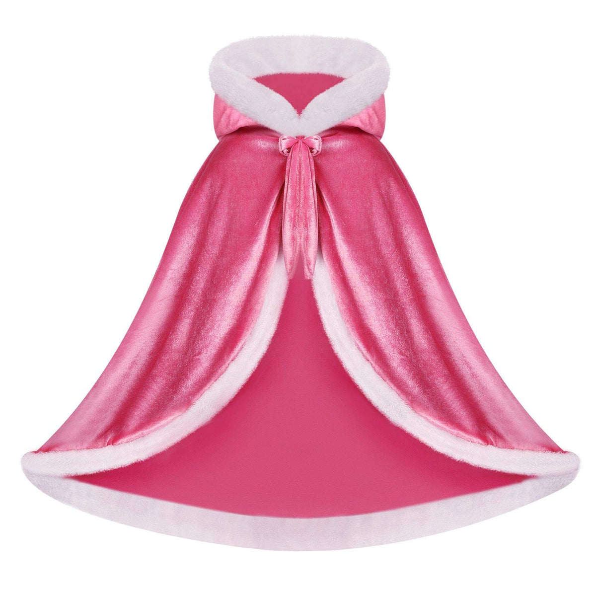 Visofayo satin-inside velvet-outside cape; smooth feel for comfortable all-day wear
