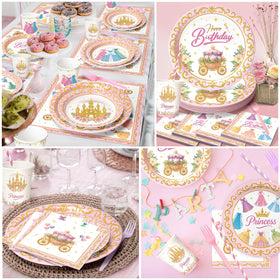 Vistico Princess straws keep drinks accessible and colorful throughout the party.