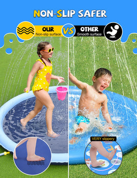 VISTOP splash pad edge design emphasizes durability and water containment