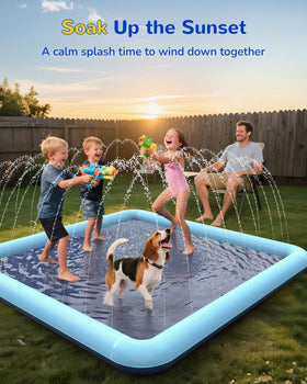 VISTOP splash pad easy storage and transport after use.