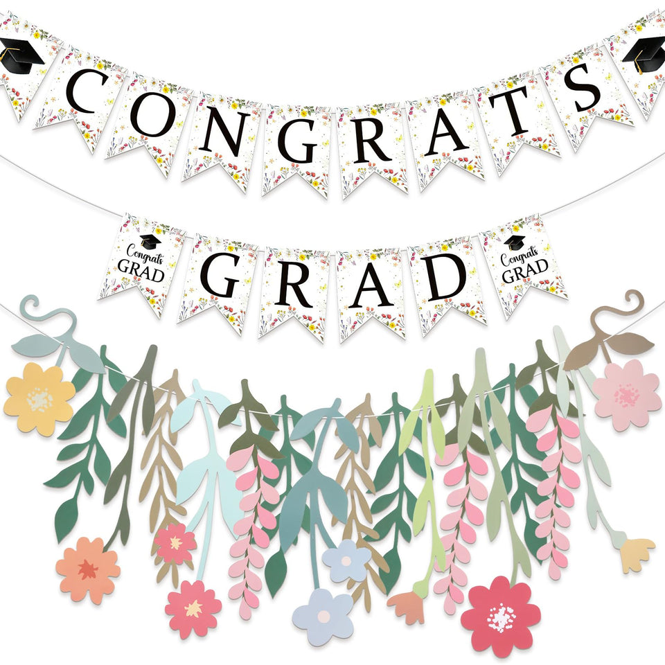 VitalCozy congrats banner enhances graduation decor with a cheerful focal point.