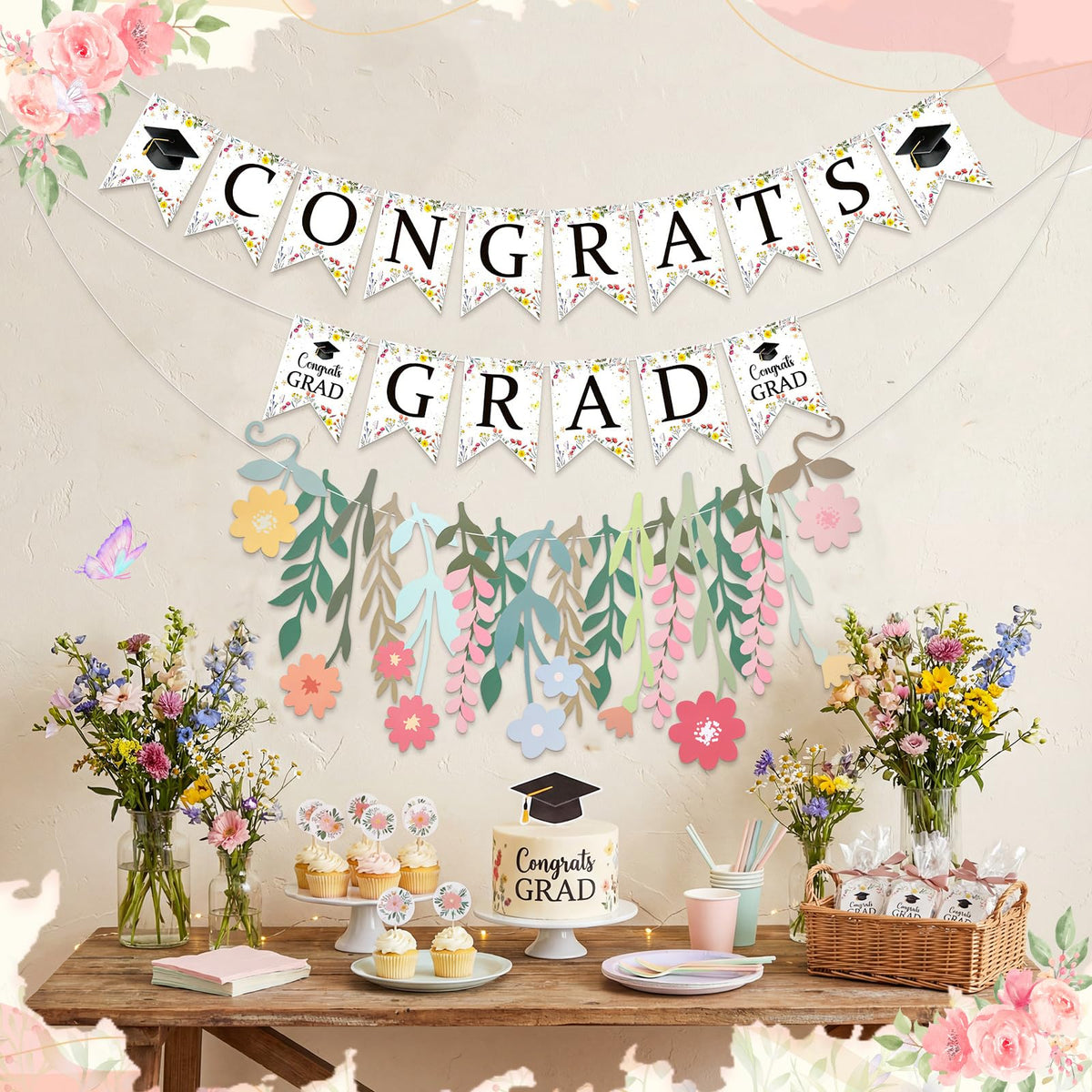 VitalCozy grad banner elevates photo backdrops for memorable graduation moments.