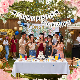 VitalCozy wildflower banner adds colorful charm to floral party themes.