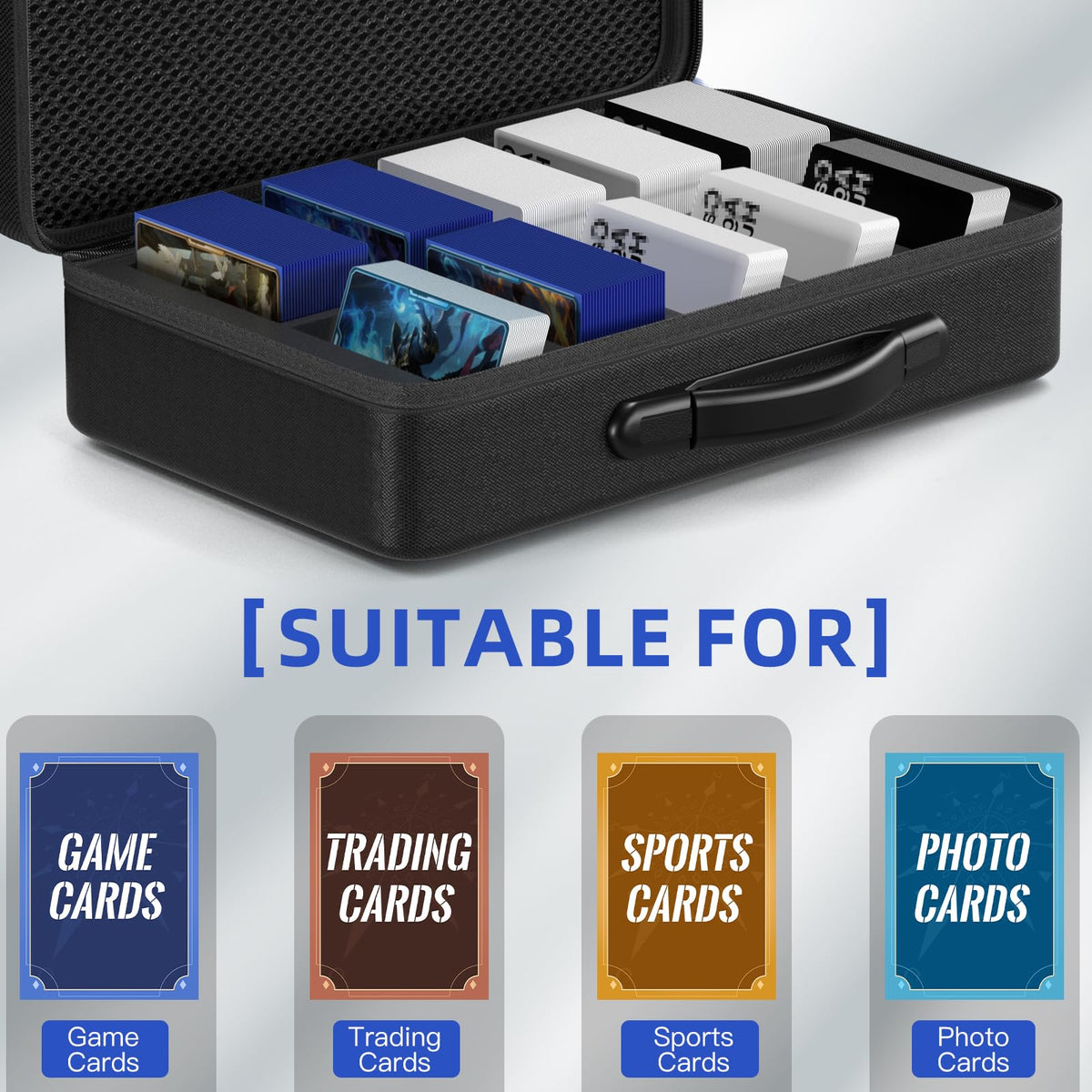 Vitula case with dice tray and interlayer for accessories.