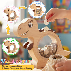 VivaFaux paintable wooden bank invites personalized artwork.