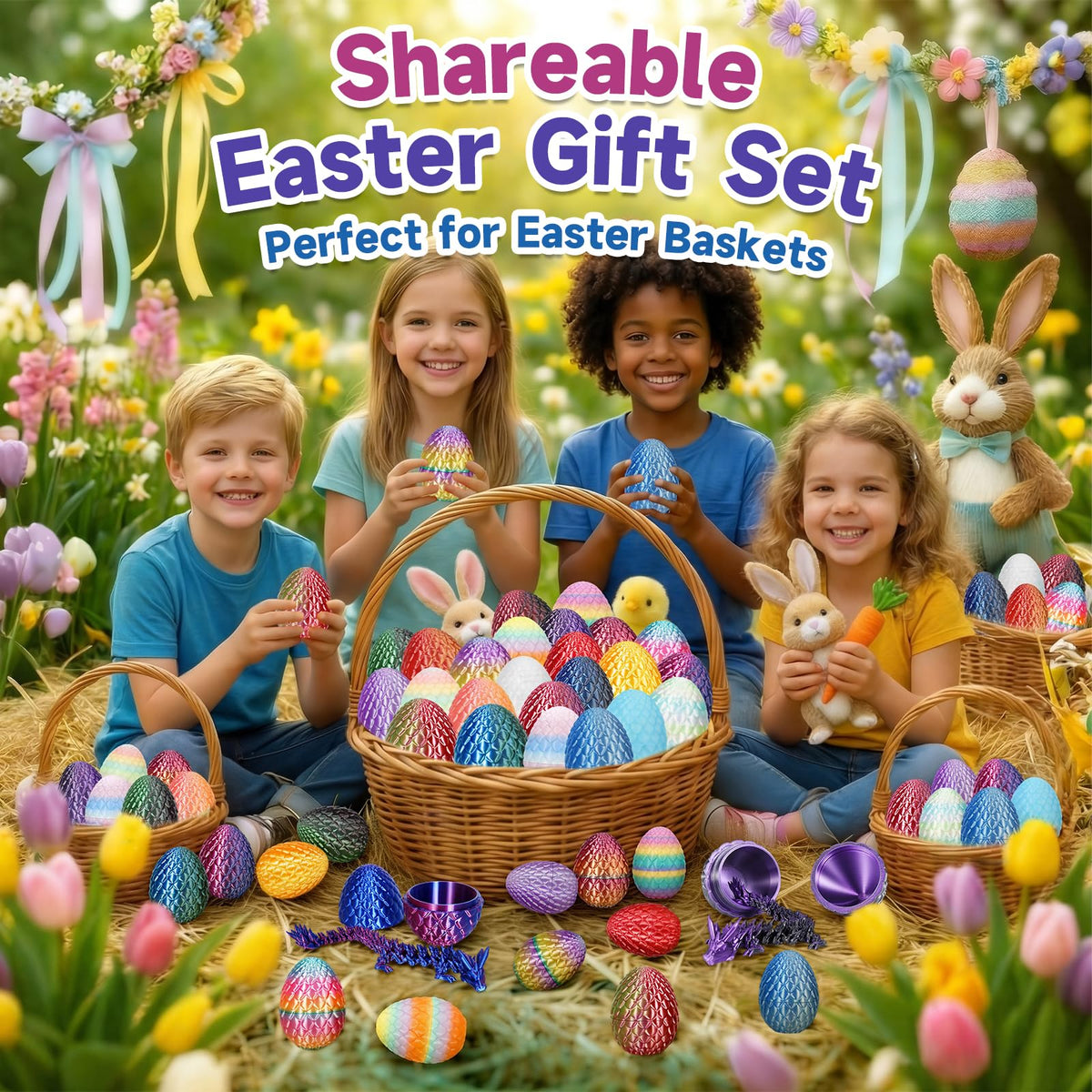 VivaNova eco-friendly PLA eggs are kid-friendly and reusable.