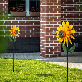 Viveta Sunflower Spinner quick 2-3 minute setup and stake assembly