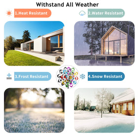 Viveta weather-resistant stainless iron wind spinner with anti-rust coating for durability