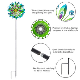 Viveta wind spinner stable stake keeps your decoration steady in wind.