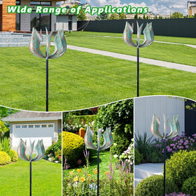 Viveta Wind Spinner outdoor yard art brings kinetic charm to any space.