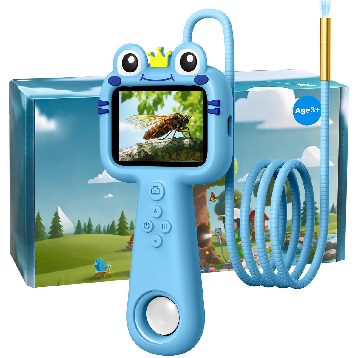 Vivid Glass borescope kid camera enables simple, safe exploration outdoors