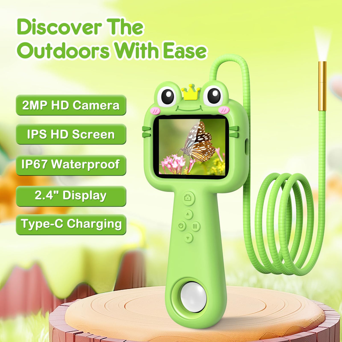 Vivid Glass borescope peering into tree holes safely during exploration