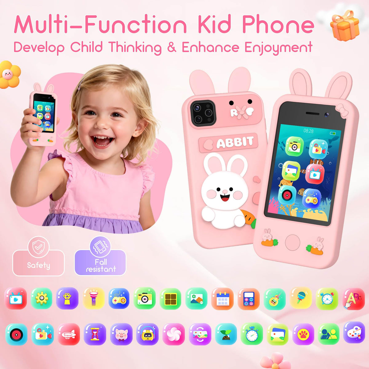 Vivid Glass no wifi toy phone keeps kids safe from real internet use