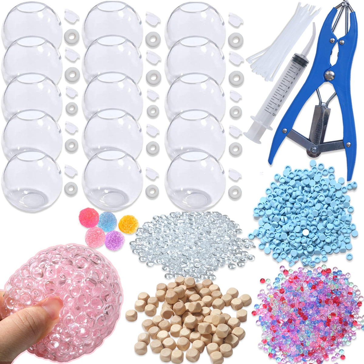 VIVIMAGIS stress ball shells, clear and durable for custom fidget crafting