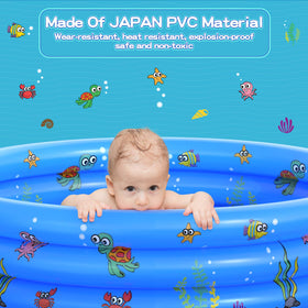 VIVI MAO 48-inch diameter pool features quick setup and a drain valve.