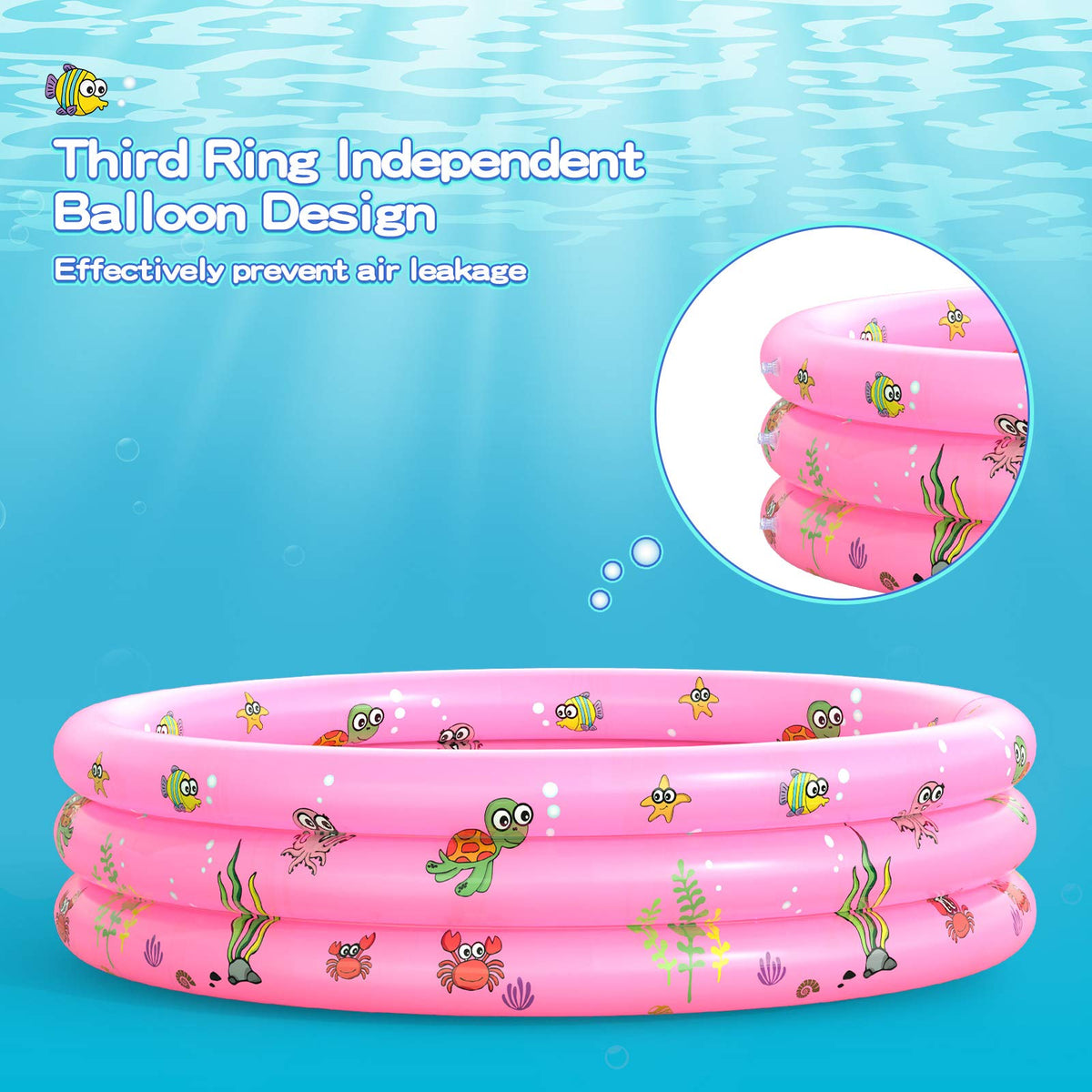 VIVI MAO garden round pool drain valve for easy drainage.
