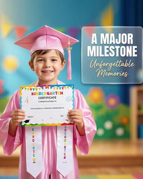Vivrerizo kindergarten certificate; keepsake for memorable school milestones.