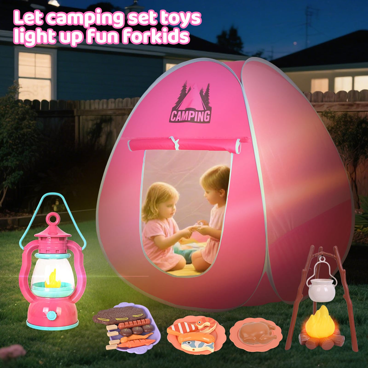 Viwulute camping set ready in packaging for birthday joy.