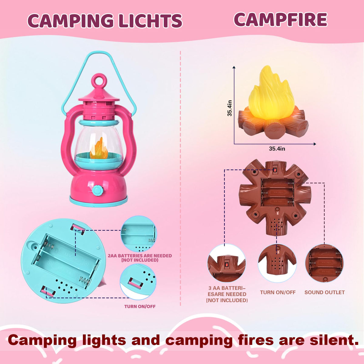 Viwulute camping set tent folds flat for easy storage.