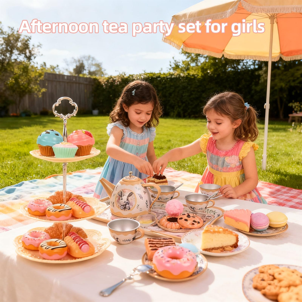 Viwulute Tea Party Set cups and plates for graceful tea times.