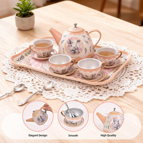 Viwulute Tea Party Set dessert tray for pretend treats and storytelling.