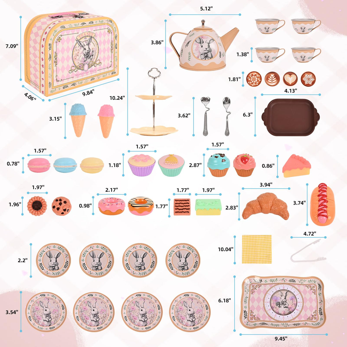 Viwulute Tea Party Set picnic time for outdoor playdates.