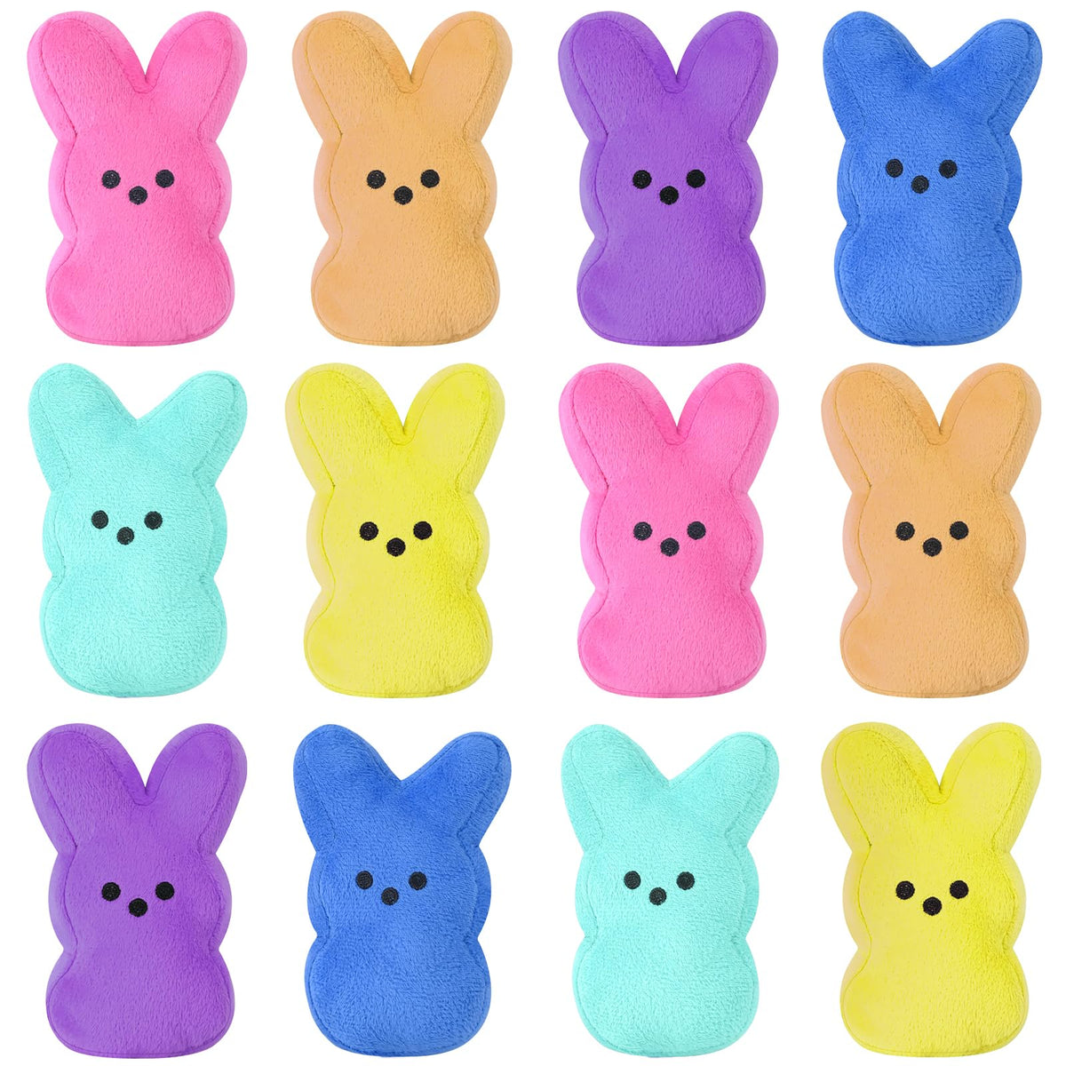 Vizethru Easter bunny plush 6inch ready for Easter basket decor.
