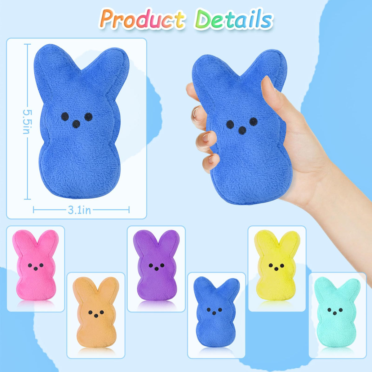 Vizethru bunny plush suitable as party favors for Easter events.