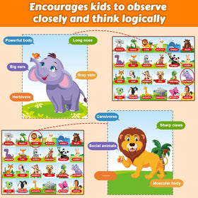 VizikN animal cards spread invites curiosity and learning through playful guessing.