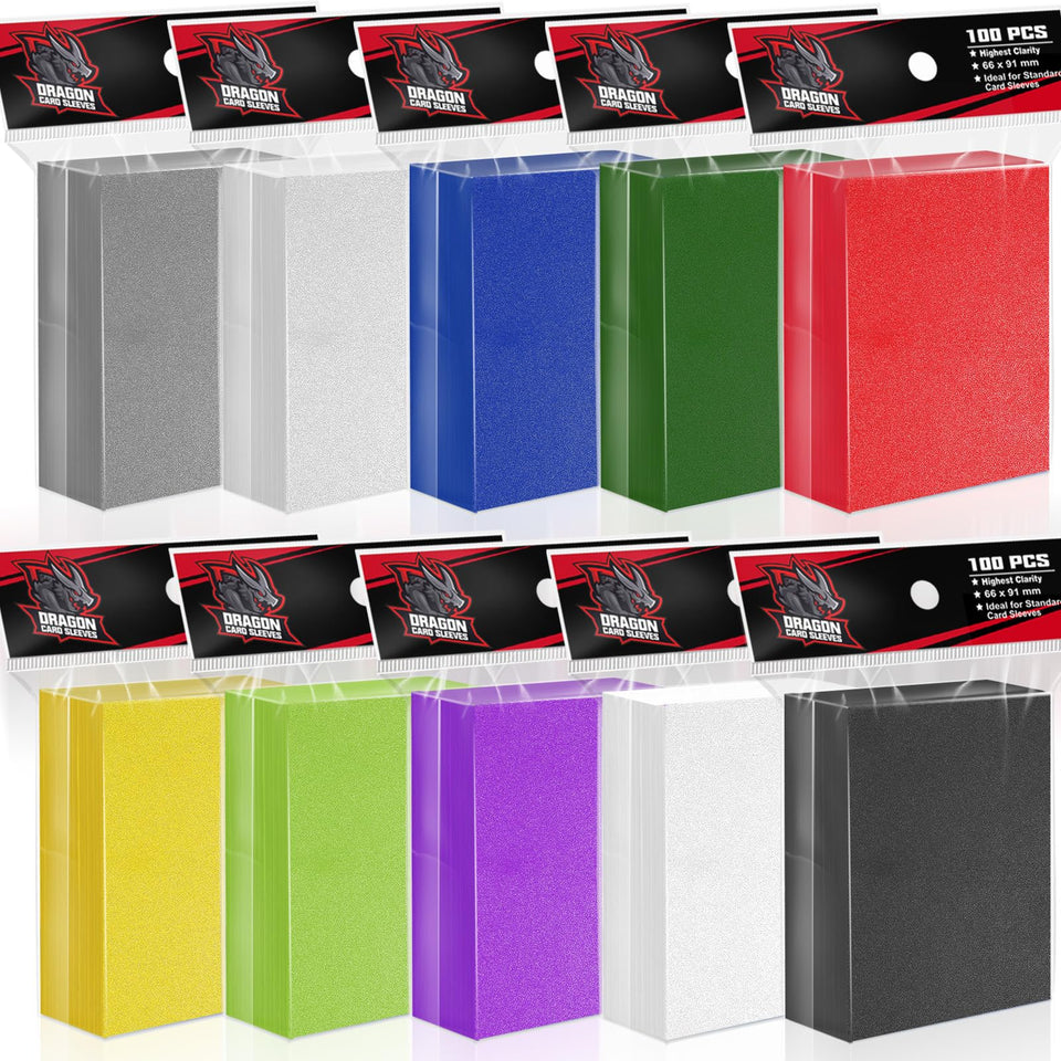 VKshop 1000PS sleeves multi-color pack keeps cards organized and protected