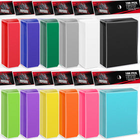 VKshop 1200-pack matte card sleeves show 12 colors for easy deck distinction.