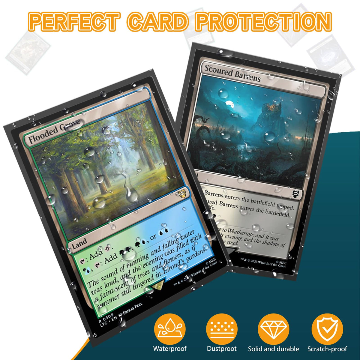 VKshop sleeves protect cards from water and dust while shuffling smoothly.