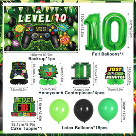 Vlipoeasn Happy Birthday banner adds festive messaging for the 10th party