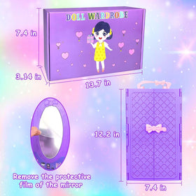 VLUSSO doll shoes and accessories complete outfits and easy dressing