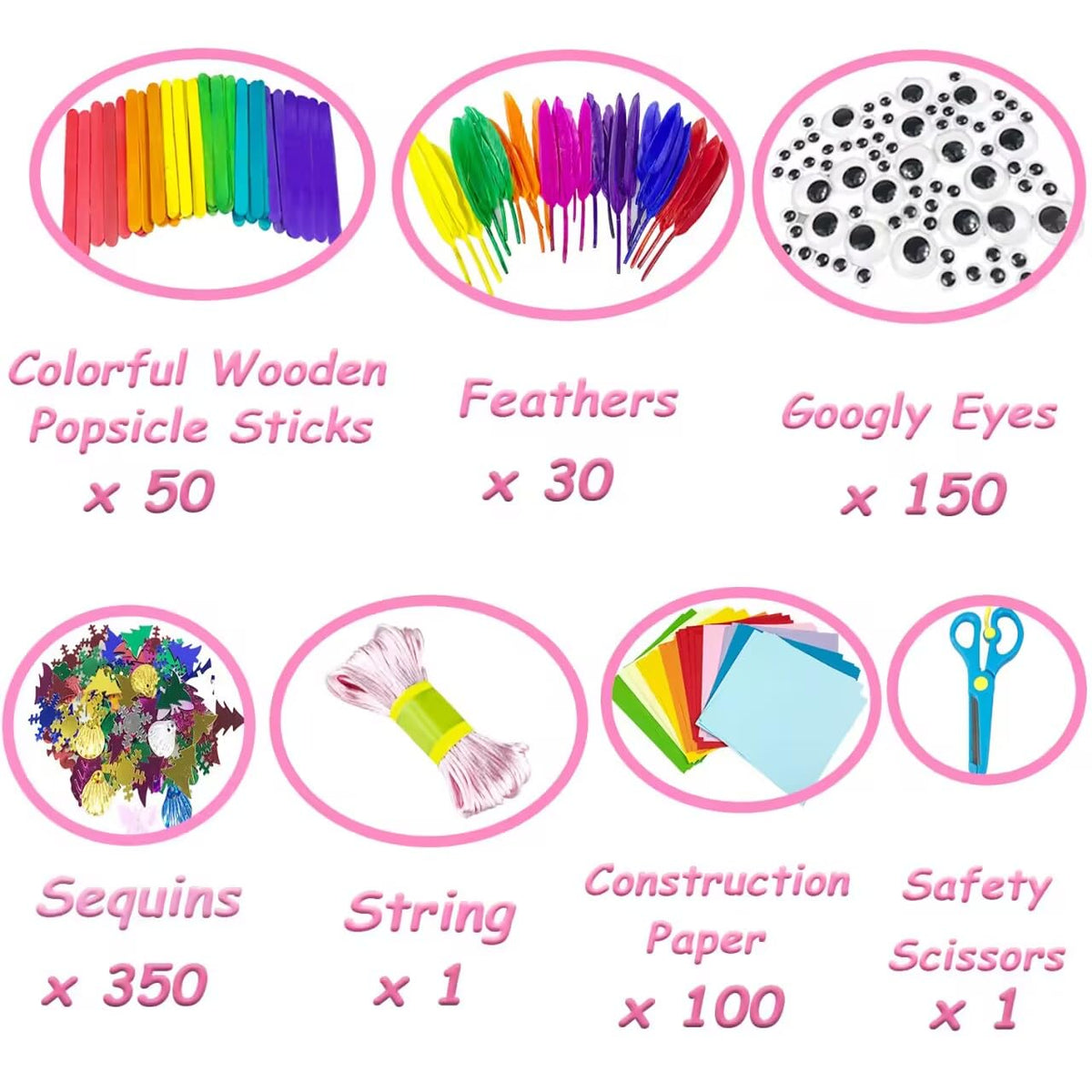 VLUSSO googly eyes in varied sizes for playful character creations