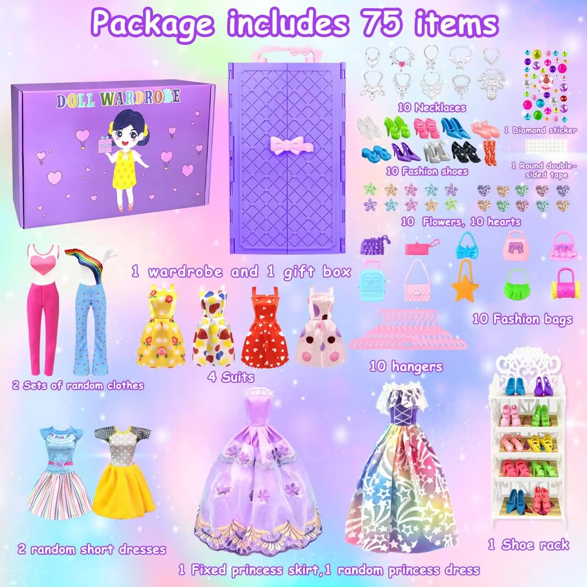 VLUSSO princess dress, perfect for imaginative dress-up adventures