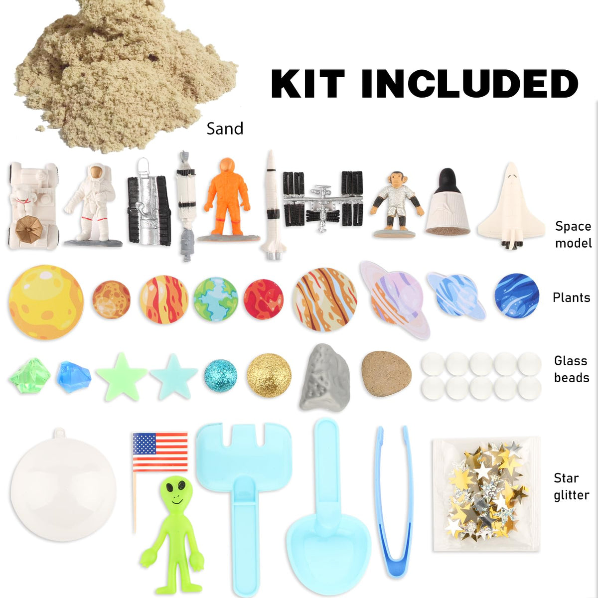 VMNlooking Space Bin alien figurine adds friendly sci-fi characters for storytelling