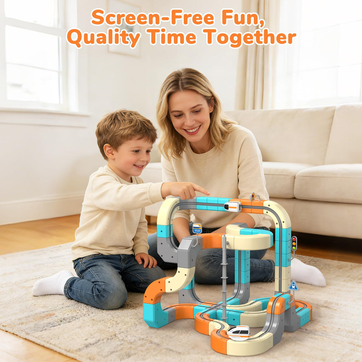 VNAKIO 3D track clips secure connections for easy building and customization.