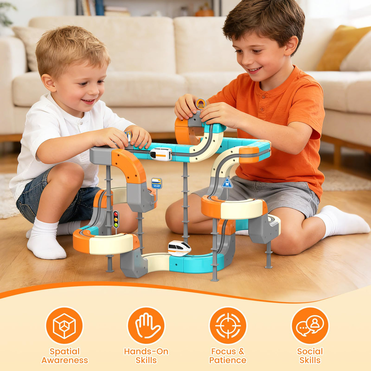 VNAKIO BPA-free safe construction with smooth edges for kids